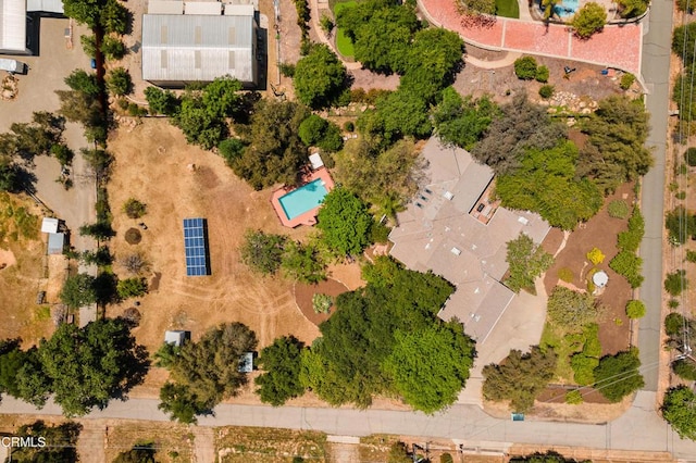 12841 Tree Ranch Rd, Ojai, CA 93023 - aerial view of a pool area