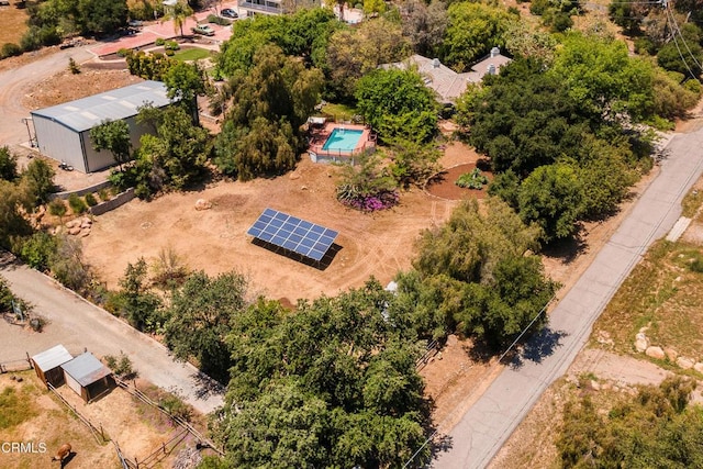 12841 Tree Ranch Rd, Ojai, CA 93023 - aerial view of a pool area