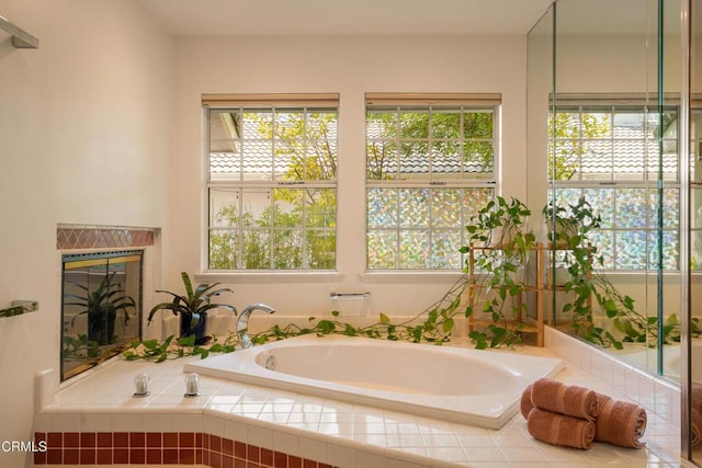 12841 Tree Ranch Rd, Ojai, CA 93023 - bathroom featuring plenty of natural light and a garden tub