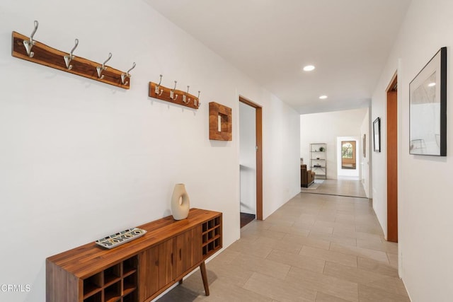12841 Tree Ranch Rd, Ojai, CA 93023 - corridor with recessed lighting