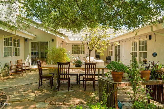 12841 Tree Ranch Rd, Ojai, CA 93023 - view of patio with outdoor dining area