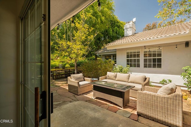 12841 Tree Ranch Rd, Ojai, CA 93023 - view of patio / terrace featuring an outdoor hangout area