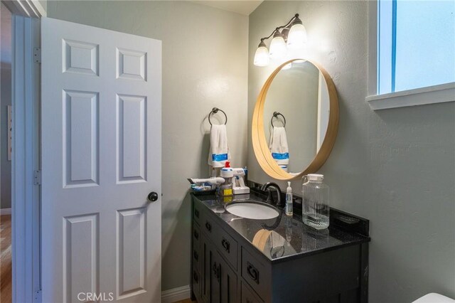 31045 Valley Oak Dr, Running Springs, CA 92382 - half bathroom featuring vanity