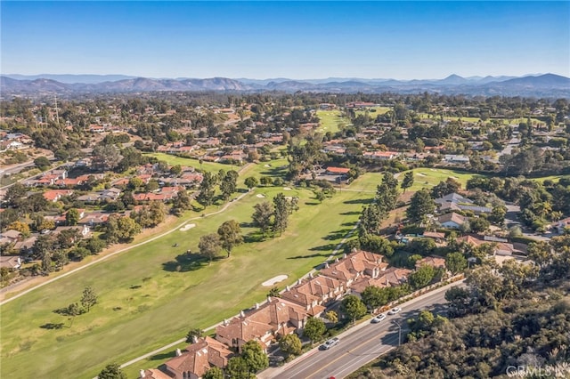 528 San Andres Dr, Solana Beach, CA 92075 - aerial overview of property's location with nearby suburban area and a mountain backdrop