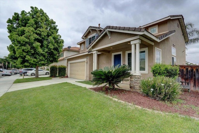29567 Castlewood Dr, Menifee, CA 92584 - craftsman-style home with driveway and stucco siding