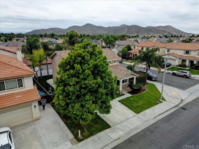 29567 Castlewood Dr, Menifee, CA 92584 - aerial perspective of suburban area featuring a mountainous background