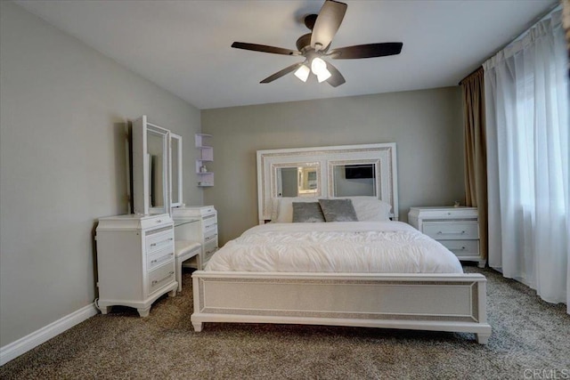 29567 Castlewood Dr, Menifee, CA 92584 - bedroom featuring carpet floors, a ceiling fan, and baseboards