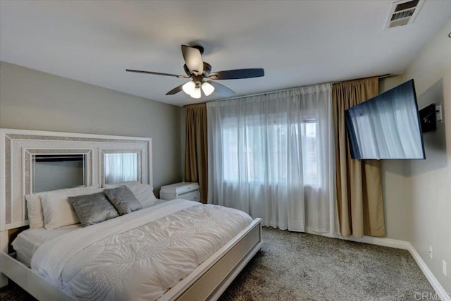 29567 Castlewood Dr, Menifee, CA 92584 - bedroom featuring carpet, a ceiling fan, and baseboards