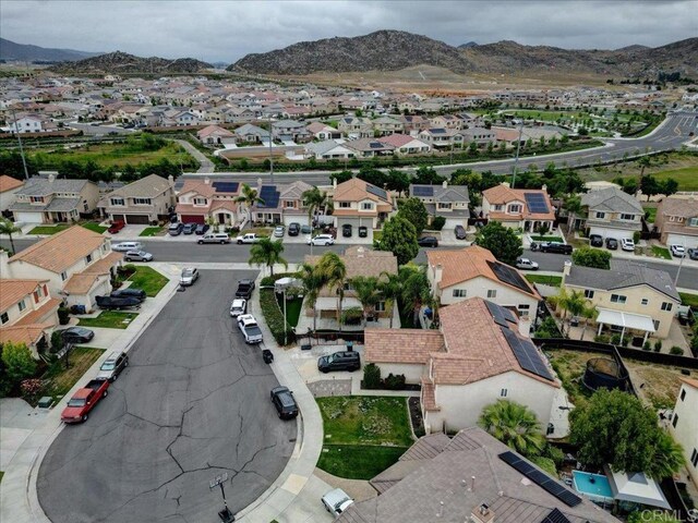 29567 Castlewood Dr, Menifee, CA 92584 - aerial perspective of suburban area with mountains