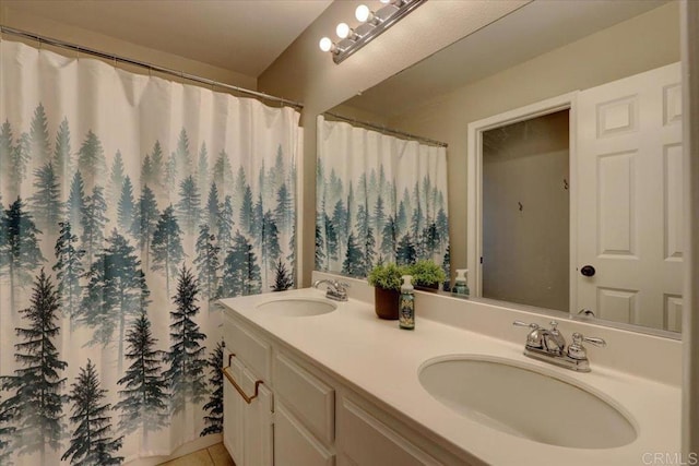29567 Castlewood Dr, Menifee, CA 92584 - full bath with double vanity and curtained shower