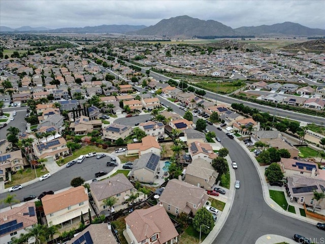 29567 Castlewood Dr, Menifee, CA 92584 - aerial view of property and surrounding area featuring nearby suburban area and a mountain backdrop