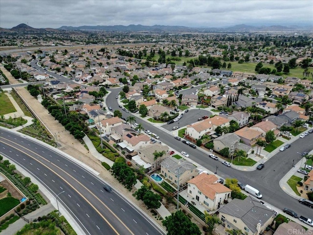 29567 Castlewood Dr, Menifee, CA 92584 - aerial view of property's location with mountains and nearby suburban area