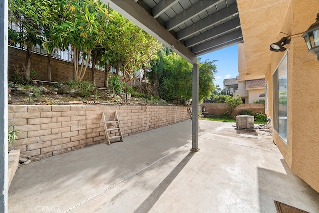 10274 Corkwood Ct, Rancho Cucamonga, CA 91737 - fenced backyard with a patio area and cooling unit