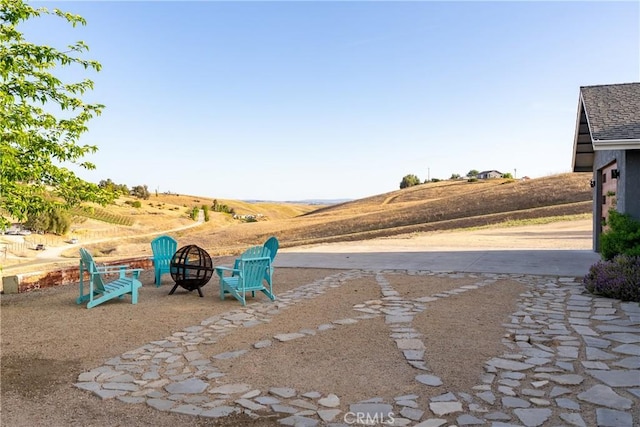 2750 Lazy Hill Rd, San Miguel, CA 93451 - view of yard featuring a fire pit