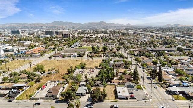 673 W 9th St, San Bernardino, CA 92410 - bird's eye view of a mountainous background