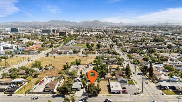 673 W 9th St, San Bernardino, CA 92410 - bird's eye view of a mountainous background