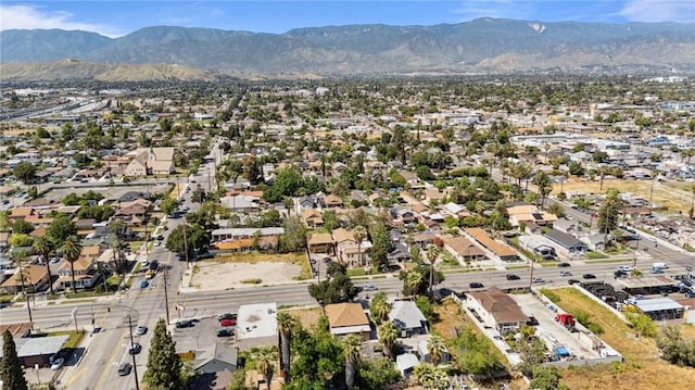 673 W 9th St, San Bernardino, CA 92410 - aerial perspective of suburban area with a mountainous background