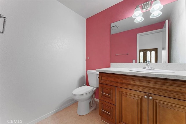 16227 Glencove Dr, Hacienda Heights, CA 91745 - bathroom with toilet, baseboards, and vanity