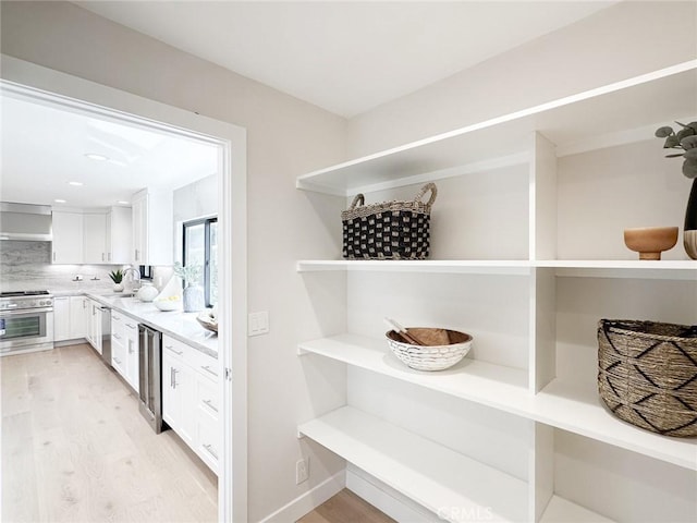 12312 Eveningside Dr, Santa Ana, CA 92705 - storage area featuring a sink and wine cooler