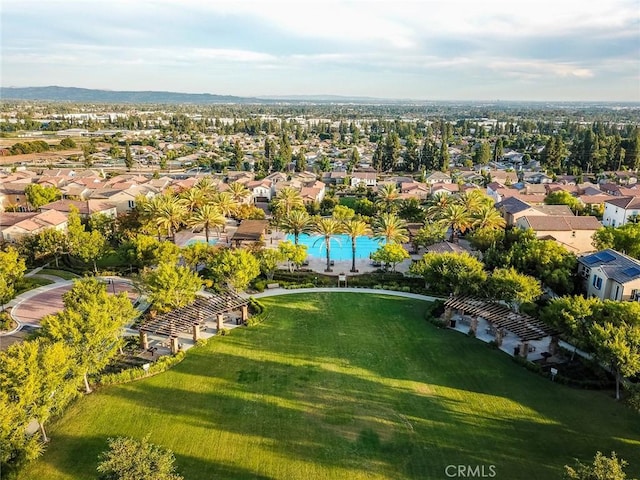 2974 E Walking Beam Pl, Brea, CA 92821 - aerial perspective of suburban area with a pool