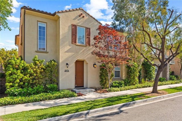 2974 E Walking Beam Pl, Brea, CA 92821 - mediterranean / spanish-style house featuring stucco siding and a tiled roof