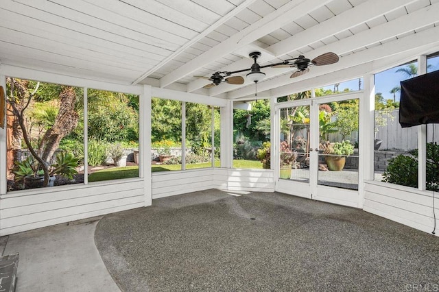 6804 Urubu St, Carlsbad, CA 92009 - unfurnished sunroom featuring a ceiling fan