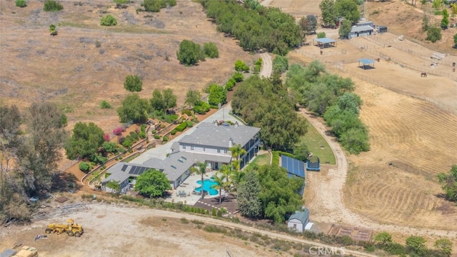 38855 Bella Vista Rd, Temecula, CA 92592 - aerial overview of property's location featuring a pool and rural landscape