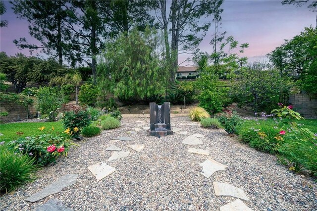 18337 Chatham Ln, Porter Ranch, CA 91326 - view of yard at dusk
