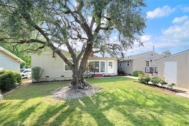 468 Gerona Ave, San Gabriel, CA 91775 - rear view of house with crawl space and a yard