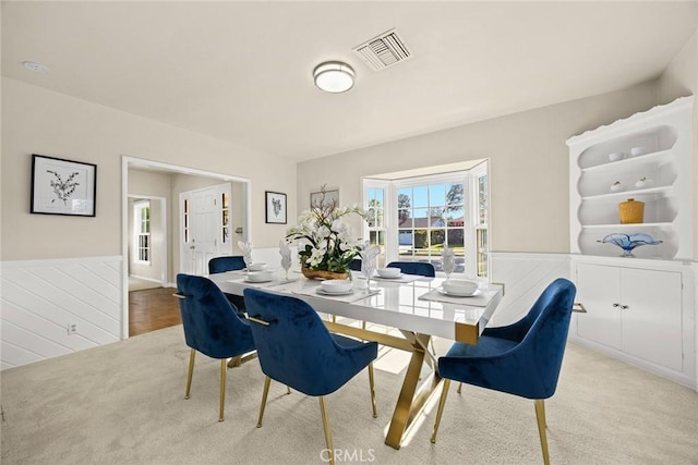 468 Gerona Ave, San Gabriel, CA 91775 - dining room featuring wainscoting and carpet flooring