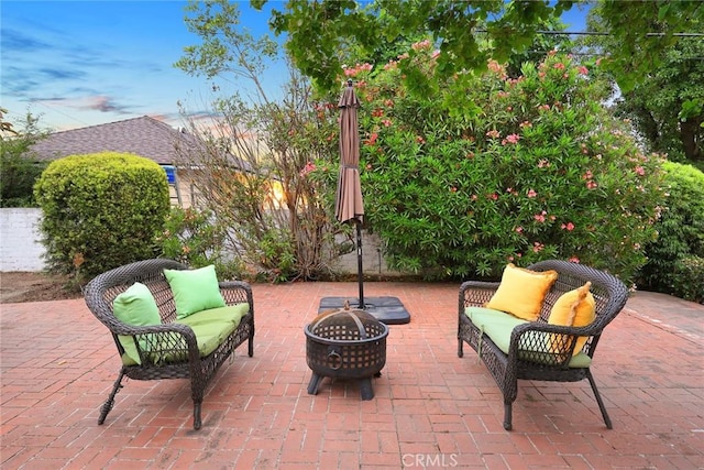 468 Gerona Ave, San Gabriel, CA 91775 - view of patio / terrace featuring an outdoor living space with a fire pit