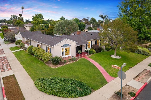 468 Gerona Ave, San Gabriel, CA 91775 - ranch-style home featuring a front lawn and a shingled roof