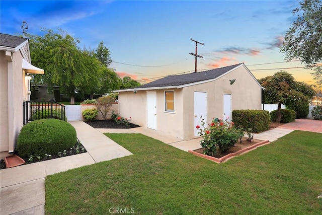 468 Gerona Ave, San Gabriel, CA 91775 - view of outdoor structure at dusk