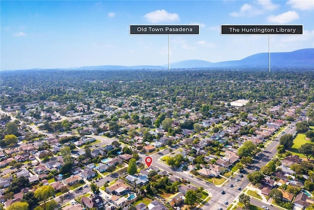 468 Gerona Ave, San Gabriel, CA 91775 - aerial view of property's location featuring a mountain backdrop