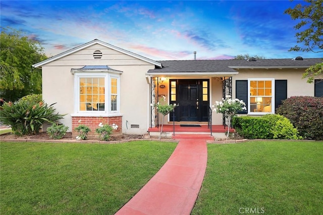 468 Gerona Ave, San Gabriel, CA 91775 - view of front of home featuring a front yard, stucco siding, and brick siding