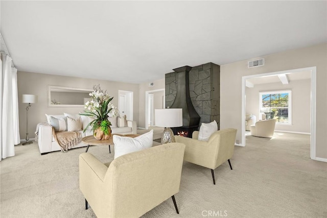 468 Gerona Ave, San Gabriel, CA 91775 - living area with light carpet and baseboards