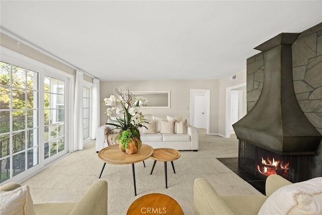 468 Gerona Ave, San Gabriel, CA 91775 - carpeted living room with baseboards