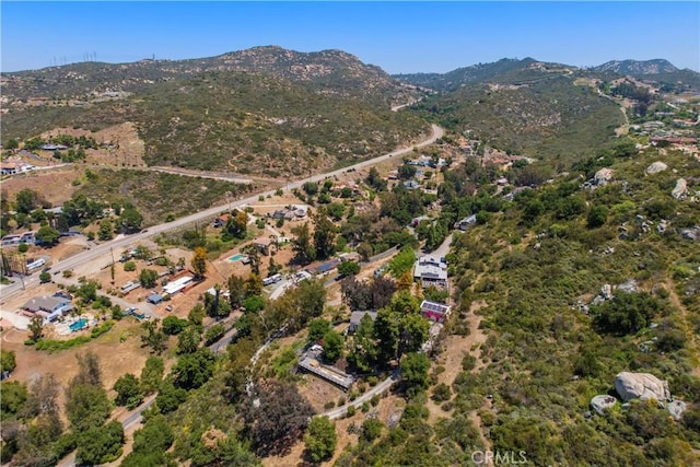 1961 Forester Creek Rd, El Cajon, CA 92021 - aerial overview of property's location featuring a mountain backdrop