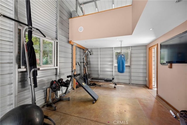 1961 Forester Creek Rd, El Cajon, CA 92021 - exercise room with recessed lighting and baseboards