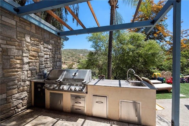 1961 Forester Creek Rd, El Cajon, CA 92021 - view of patio with a sink