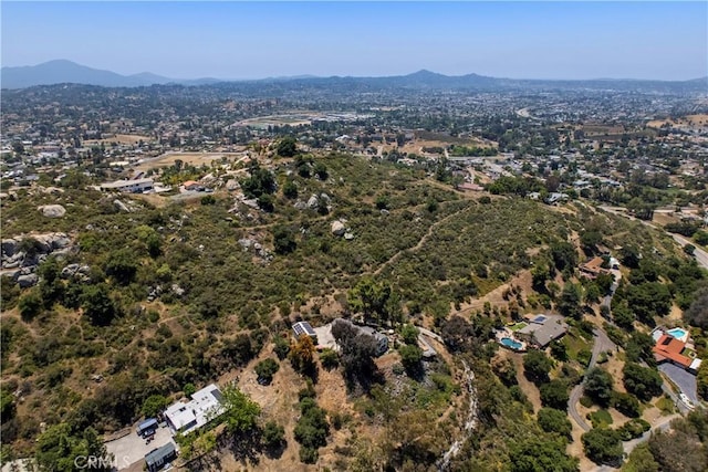 1961 Forester Creek Rd, El Cajon, CA 92021 - aerial view of property's location with a mountainous background