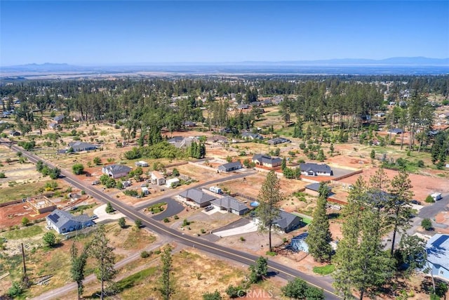 5981 Kibler Rd, Paradise, CA 95969 - aerial overview of property's location featuring a mountain backdrop
