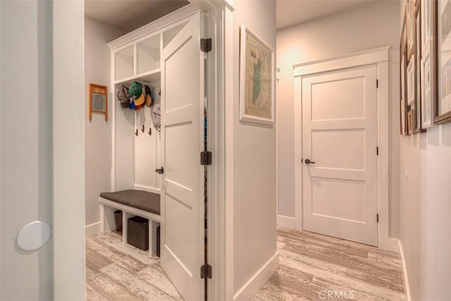 5981 Kibler Rd, Paradise, CA 95969 - mudroom with light wood-type flooring and baseboards