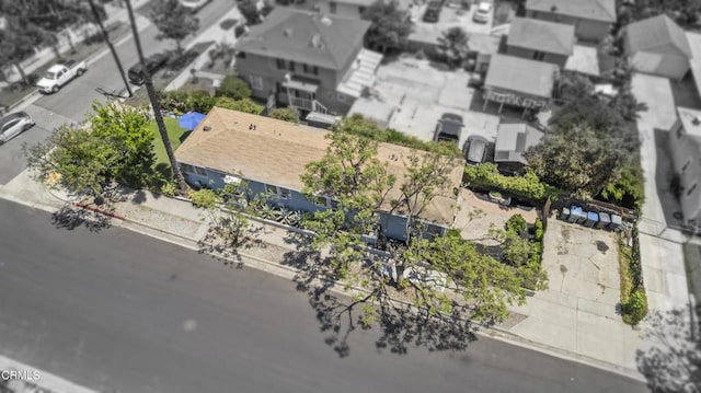aerial view of residential area