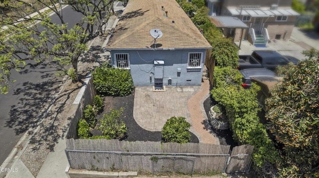 view from above of property