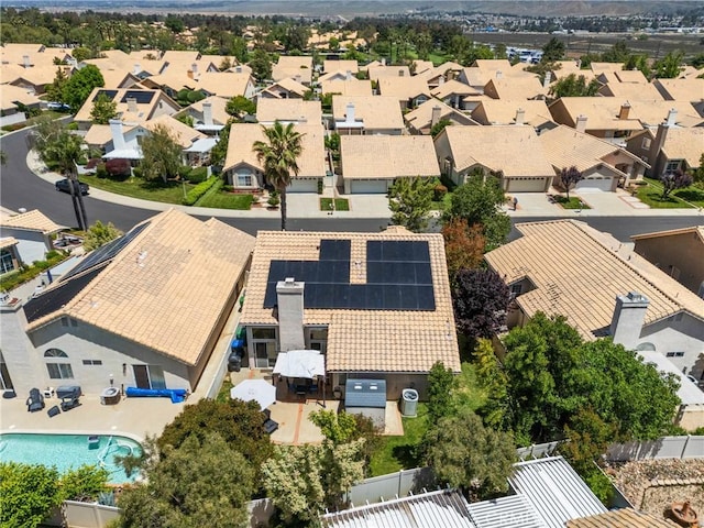 4856 W Glen Abbey Way, Banning, CA 92220 - aerial perspective of suburban area featuring a pool