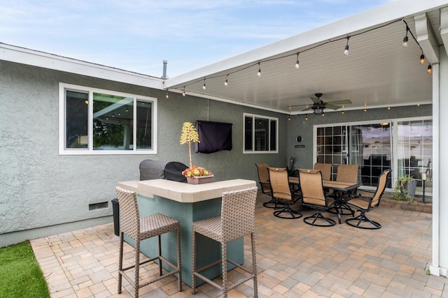 3696 Ben St, San Diego, CA 92111 - view of patio / terrace featuring ceiling fan and outdoor dining area
