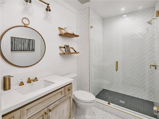 6443 W 81st St, Los Angeles, CA 90045 - bathroom with a stall shower, toilet, and vanity