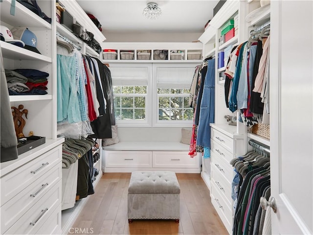 6443 W 81st St, Los Angeles, CA 90045 - walk in closet featuring light wood finished floors