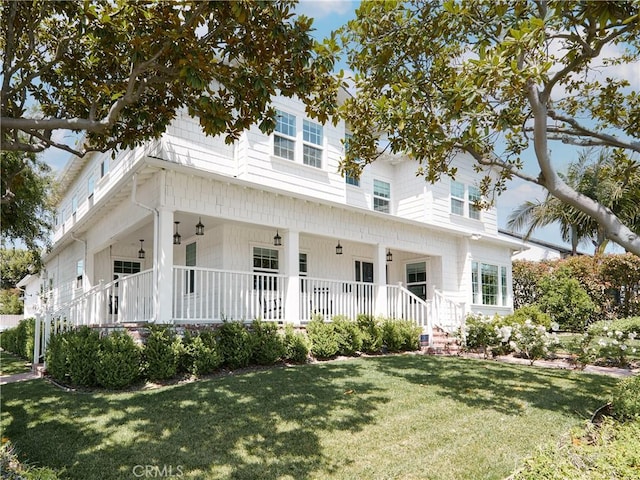 6443 W 81st St, Los Angeles, CA 90045 - view of front of home featuring a porch and a front yard